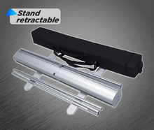 Retractable banner stand