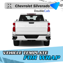 VEHICLE TEMPLATE FOR WRAP Z71 CHEVROLET SILVERADO DOBLE CAB