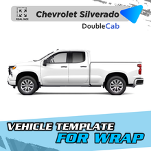VEHICLE TEMPLATE FOR WRAP Z71 CHEVROLET SILVERADO DOBLE CAB