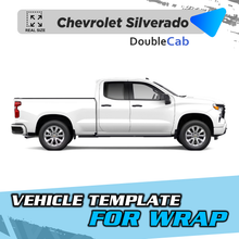VEHICLE TEMPLATE FOR WRAP Z71 CHEVROLET SILVERADO DOBLE CAB