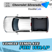 VEHICLE TEMPLATE FOR WRAP Z71 CHEVROLET SILVERADO DOBLE CAB