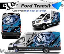 VAN FORD TRANSIT HIGH ROOF COMBOS CUSTOM WRAPS GRAPHICS