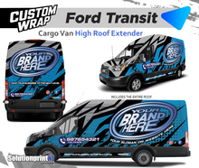 VAN FORD TRANSIT HIGH ROOF COMBOS CUSTOM WRAPS GRAPHICS