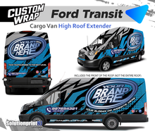 VAN FORD TRANSIT HIGH ROOF COMBOS CUSTOM WRAPS GRAPHICS