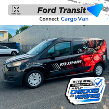 VEHICLE  TEMPLATE FOR WRAP FORD TRANSIT CONNECT XL 1:1 Scale
