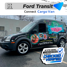 VEHICLE  TEMPLATE FOR WRAP FORD TRANSIT CONNECT OLD 1:1 Scale