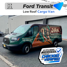 VEHICLE TEMPLATE FOR WRAP FORD TRANSIT LOW ROOF EXTENDER 1:1 Scale