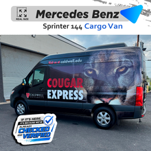 VEHICLE TEMPLATE FOR WRAP MERCEDES BENZ SPRINTER 144 BASE CARGO VAN 1:1 Scale