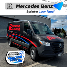VEHICLE TEMPLATE FOR WRAP MERCEDES BENZ SPRINTER LOW ROOF 1:1 Scale