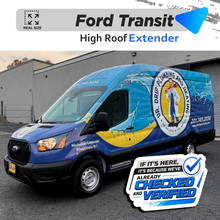 VEHICLE TEMPLATE FOR WRAP FORD TRANSIT HIGH ROOF EXTENDER 1:1 Scale