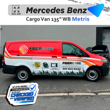 VEHICLE TEMPLATE FOR WRAP MERCEDES BENZ METRIS 135 WB 1:1 Scale