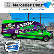 VEHICLE TEMPLATE FOR WRAP MERCEDES BENZ SPRINTER EXTENDER CARGO VAN 1:1 Scale