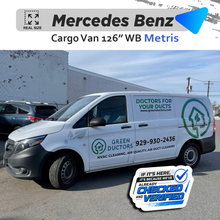 VEHICLE TEMPLATE FOR WRAP MERCEDES BENZ METRIS 126 WB 1:1 Scale