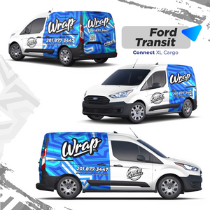 FORD TRANSIT CONNECT SHORT CARGO VAN / COMMERCIAL VINYL WRAP