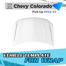 VEHICLE TEMPLATE FOR WRAP CHEVROLET COLORADO DOBLE CAB