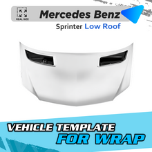 VEHICLE TEMPLATE FOR WRAP MERCEDES BENZ SPRINTER LOW ROOF