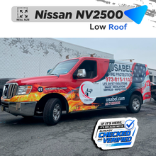 VEHICLE TEMPLATE FOR WRAP NISSAN NV1500/2500 HD LOW ROOF 1:1 Scale