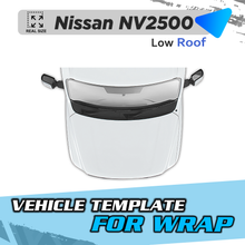 VEHICLE TEMPLATE FOR WRAP NISSAN NV1500/2500 HD LOW ROOF
