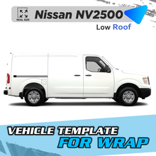 VEHICLE TEMPLATE FOR WRAP NISSAN NV1500/2500 HD LOW ROOF