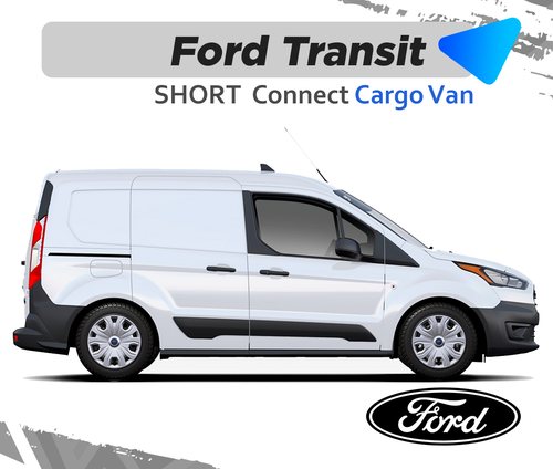 FORD TRANSIT CONNECT SHORT CARGO VAN / COMMERCIAL VINYL WRAP