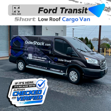 VEHICLE  TEMPLATE FOR WRAP FORD TRANSIT SHORT LOW ROOF 1:1 Scale