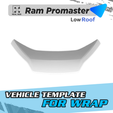 VEHICLE TEMPLATE FOR WRAP RAM PROMASTER LOW ROOF