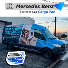 VEHICLE TEMPLATE FOR WRAP MERCEDES BENZ SPRINTER 170 BASE CARGO VAN 1:1 Scale
