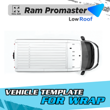 VEHICLE TEMPLATE FOR WRAP RAM PROMASTER LOW ROOF
