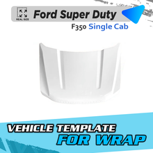 VEHICLE TEMPLATE FOR WRAP FORD SUPER DUTY 350 SINGLE CAB