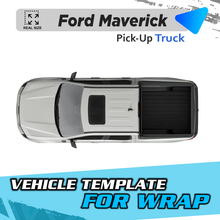 VEHICLE TEMPLATE FOR WRAP FORD MAVERICK PICKUP