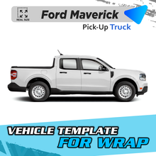 VEHICLE TEMPLATE FOR WRAP FORD MAVERICK PICKUP