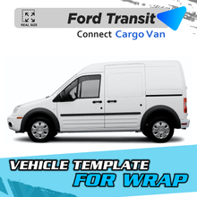 VEHICLE  TEMPLATE FOR WRAP FORD TRANSIT CONNECT OLD