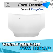VEHICLE  TEMPLATE FOR WRAP FORD TRANSIT CONNECT OLD