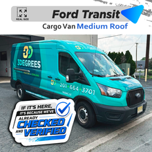 VEHICLE  TEMPLATE FOR WRAP FORD TRANSIT MEDIUM ROOF