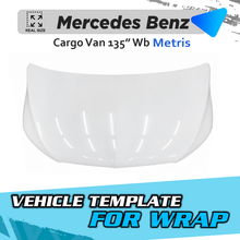 VEHICLE TEMPLATE FOR WRAP MERCEDES BENZ METRIS 135 WB