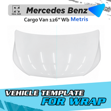 VEHICLE TEMPLATE FOR WRAP MERCEDES BENZ METRIS 126 WB