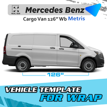 VEHICLE TEMPLATE FOR WRAP MERCEDES BENZ METRIS 126 WB
