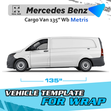 VEHICLE TEMPLATE FOR WRAP MERCEDES BENZ METRIS 135 WB