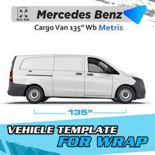 VEHICLE TEMPLATE FOR WRAP MERCEDES BENZ METRIS 135 WB