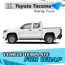 VEHICLE TEMPLATE FOR WRAP TOYOTA TACOMA