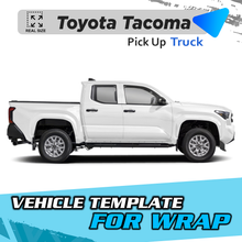 VEHICLE TEMPLATE FOR WRAP TOYOTA TACOMA
