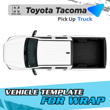 VEHICLE TEMPLATE FOR WRAP TOYOTA TACOMA