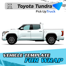 VEHICLE TEMPLATE FOR WRAP TOYOTA TUNDRA