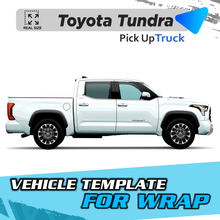 VEHICLE TEMPLATE FOR WRAP TOYOTA TUNDRA