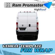 VEHICLE TEMPLATE FOR WRAP RAM PROMASTER HIGH ROOF