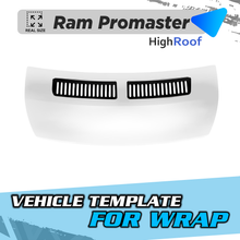 VEHICLE TEMPLATE FOR WRAP RAM PROMASTER HIGH ROOF