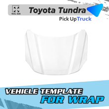 VEHICLE TEMPLATE FOR WRAP TOYOTA TUNDRA