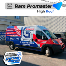 VEHICLE TEMPLATE FOR WRAP RAM PROMASTER HIGH ROOF 1:1 Scale