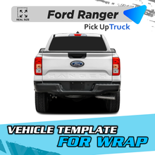 VEHICLE TEMPLATE FOR WRAP FORD RANGER