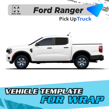 VEHICLE TEMPLATE FOR WRAP FORD RANGER